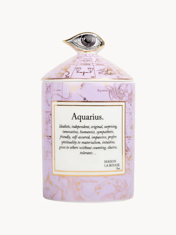 Vela aromática artesanal Aquarius (incienso y pachulí) - Maison La Bougie