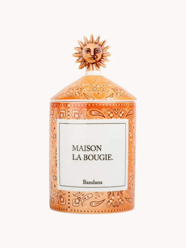 Vela aromática artesanal Bandana de Miracle Gallery (mandarina, sándalo y ámbar) - Maison La Bougie