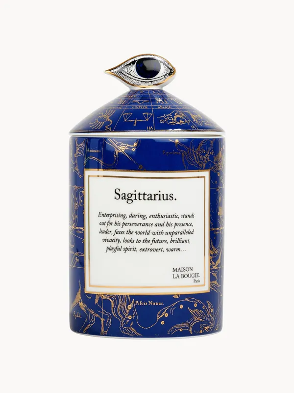 Vela aromática artesanal Sagittarius (gurgum, rosa y azafrán) - Maison La Bougie