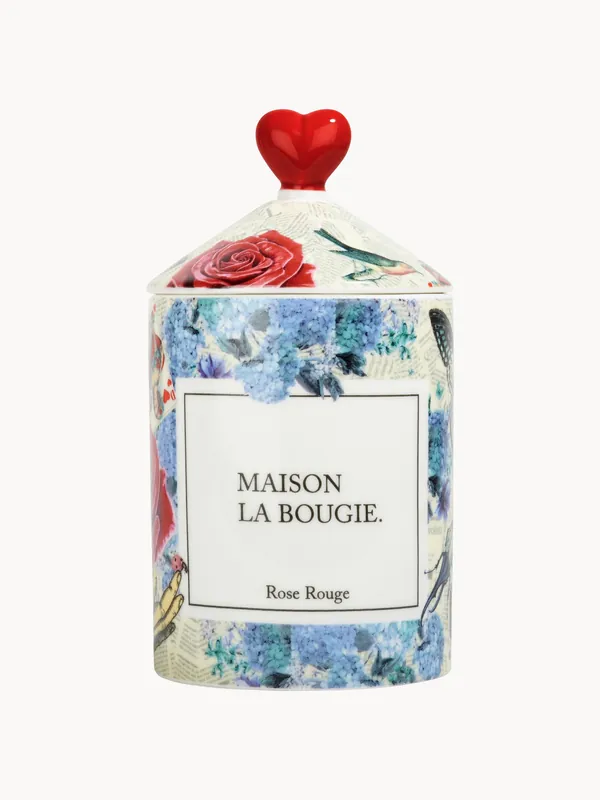Vela aromática artesanal Rose Rouge de Miracle Gallery (cedro, gurjum y haba tonka) - Maison La Bougie