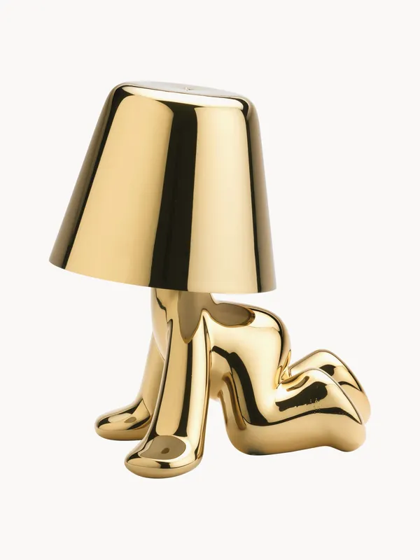 Lámpara de mesa LED pequeña regulable Golden Brothers Ron - Qeeboo