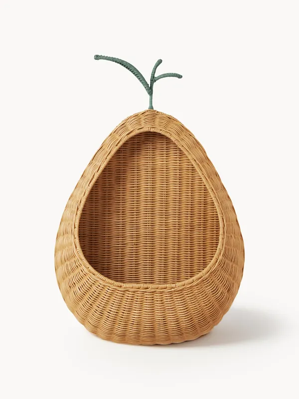 Estante de pared artesanal de ratán Pear - Ferm Living Kids