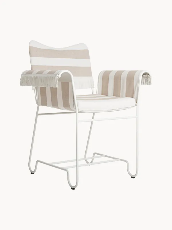 Silla de comedor de exterior con reposabrazos Tropique - GUBI