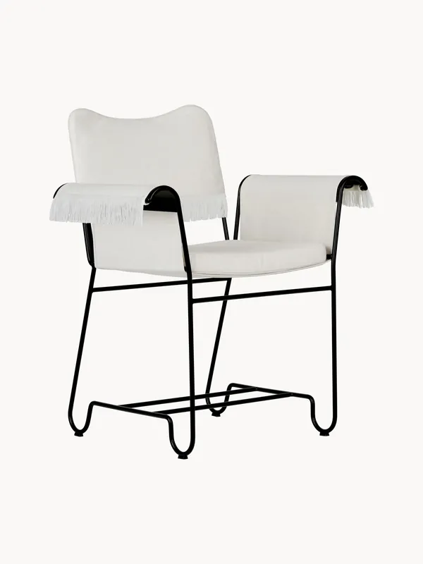 Silla de comedor de exterior con reposabrazos Tropique - GUBI