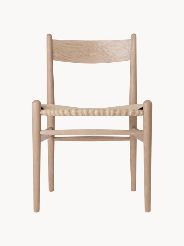 Silla de madera con asiento tejido a mano CH36 - Carl Hansen & Søn