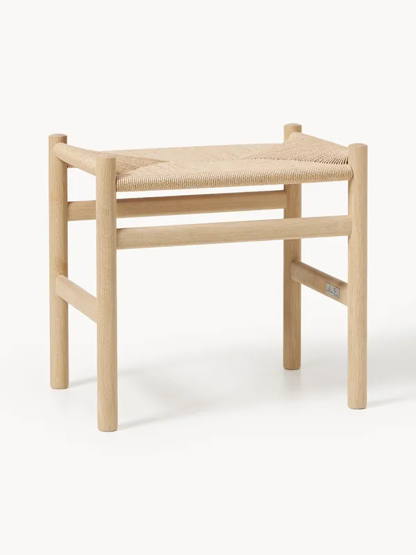 Taburete con asiento trenzado a mano CH53 - Carl Hansen & Søn