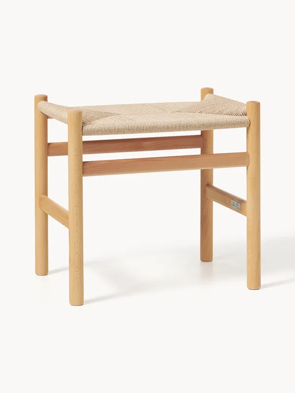 Taburete con asiento trenzado a mano CH53 - Carl Hansen & Søn