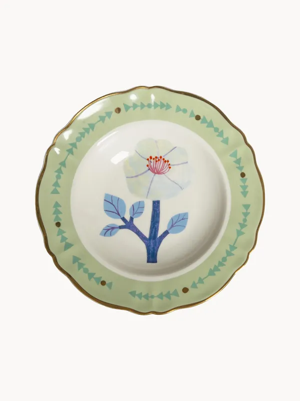 Plato hondo de porcelana artesanal Botanica - Bitossi Home