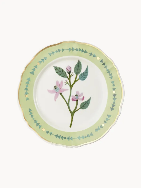 Plato llano de porcelana artesanal Botanica - Bitossi Home