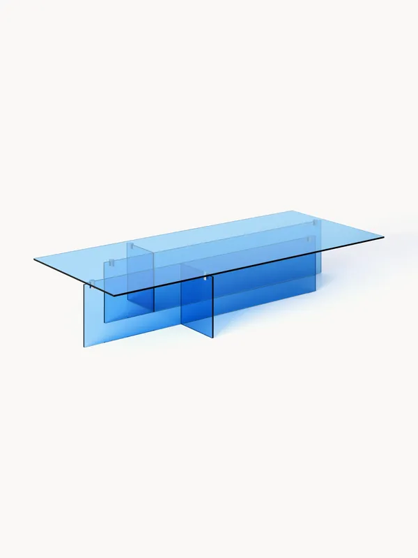 Mesa de centro grande de vidrio Anouk, An 160 cm - Westwing Collection