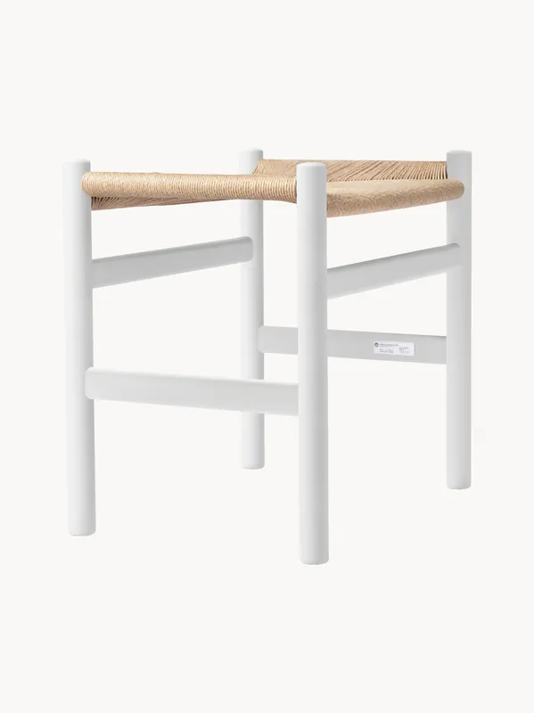 Taburete con asiento trenzado a mano CH53 - Carl Hansen & Søn