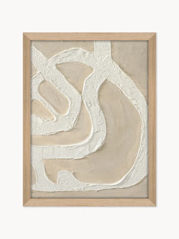Lienzo pintado a mano y enmarcado Raw Organic - Malerifabrikken