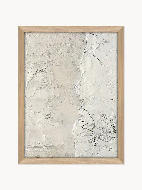 Cuadro con marco White Surface - Malerifabrikken