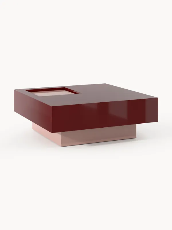 Mesa de centro cuadrada con espacio de almacenamiento Alessa - Westwing Collection