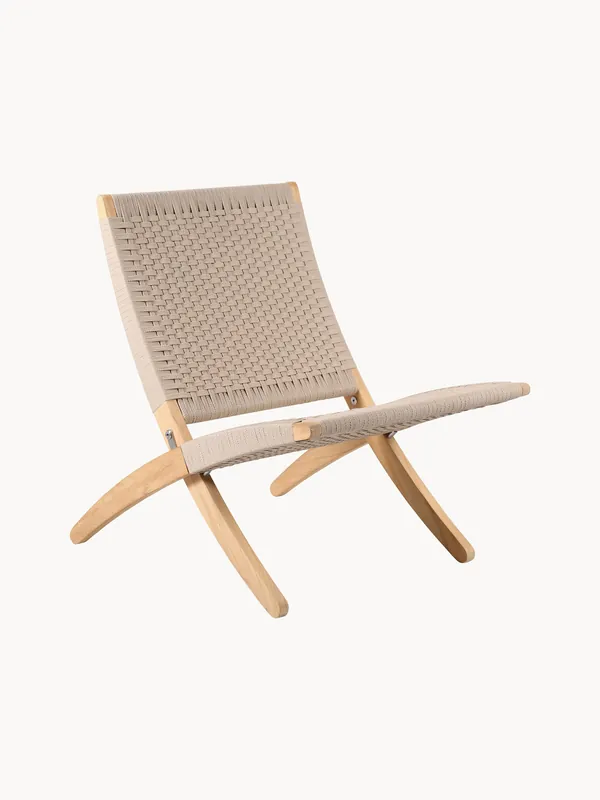 Sillón plegable con asiento y respaldo tejidos a mano MG501 Cuba - Carl Hansen & Søn