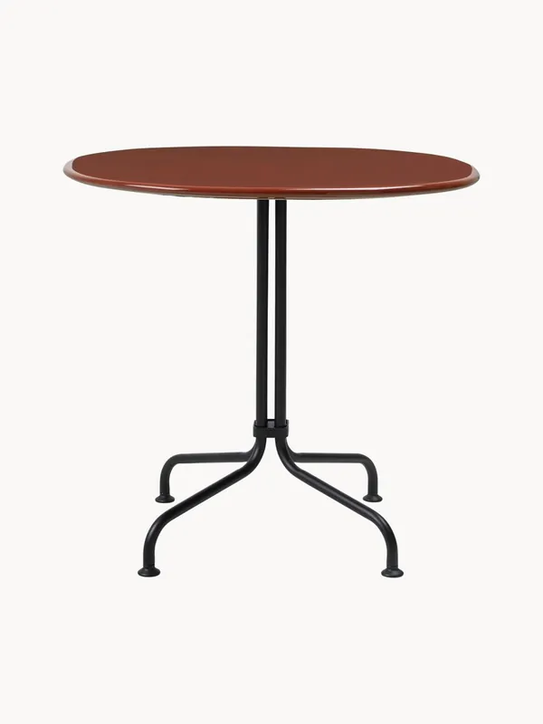 Mesa bistró redonda con tablero de cerámica Carmel, Ø 75 x 63 cm - GUBI