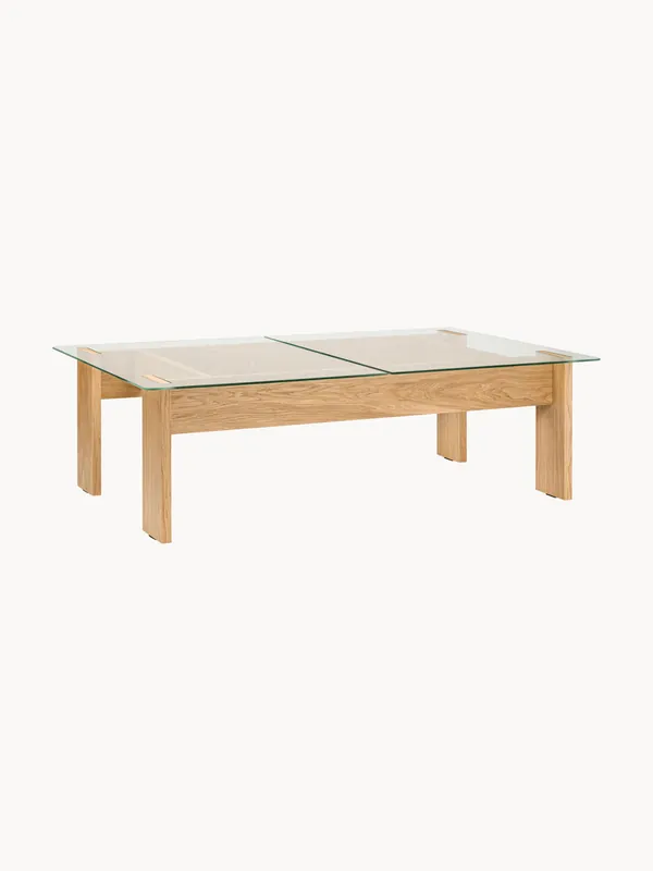 Mesa de centro de madera de roble Naiko - Noo.ma
