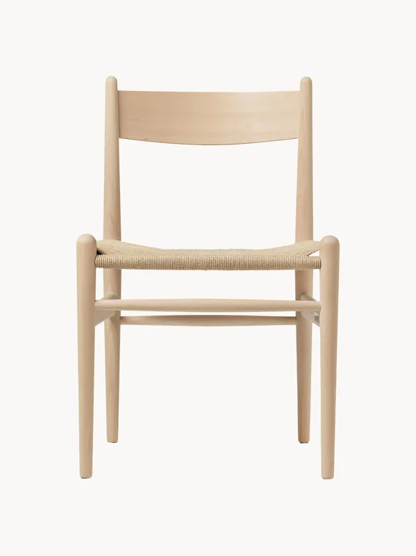 Silla de madera con asiento tejido a mano CH36 - Carl Hansen & Søn