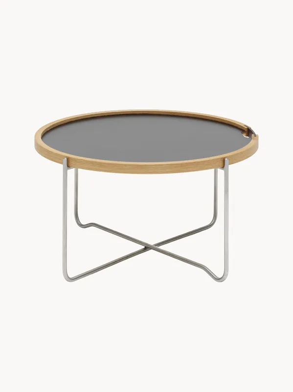 Mesa de centro redonda con bandeja reversible CH417 - Carl Hansen & Søn