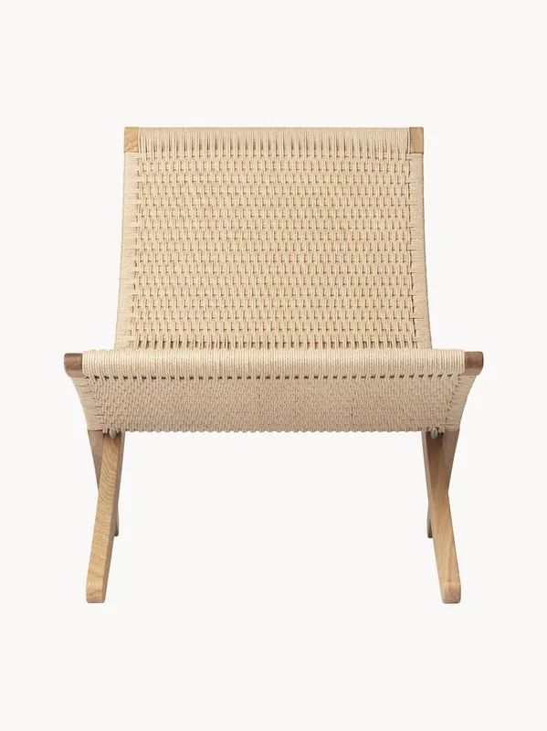 Sillón plegable con asiento y respaldo tejidos a mano MG501 Cuba - Carl Hansen & Søn