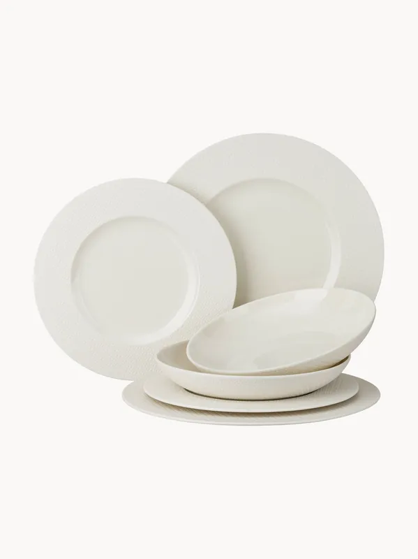 Vajilla de porcelana Kumi, 2 comensales, set de 6 - Rosenthal