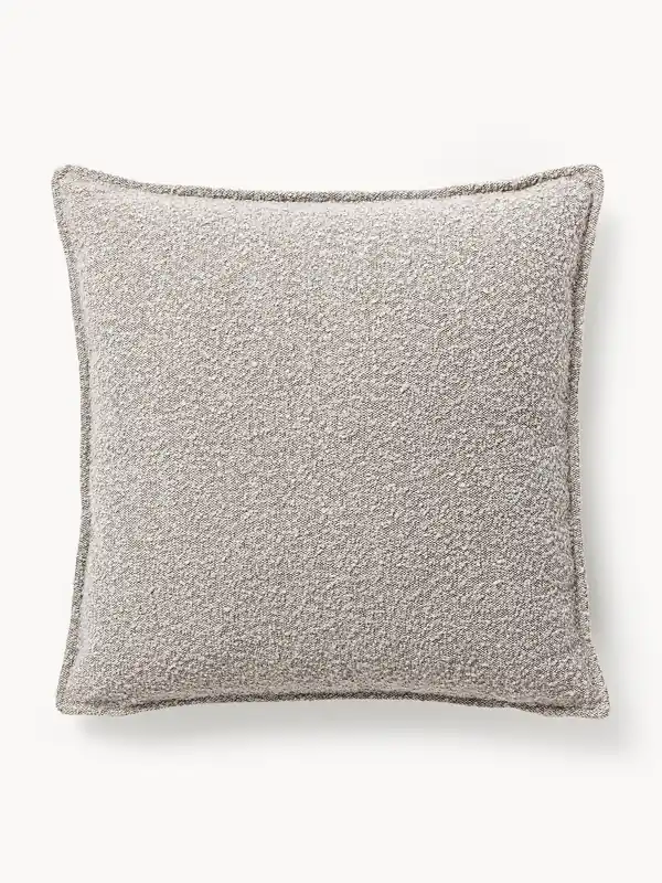 Cojín grande en tejido bouclé sofá Lennon, 70 x 70 cm - Westwing Collection
