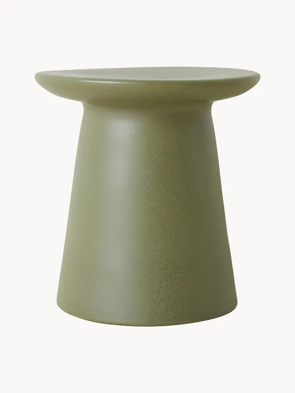 Mesa auxiliar redonda artesanal Dustan - HKLIVING