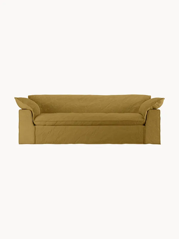 Sofá Nomad (3 plazas) 244 cm - lino, ocre