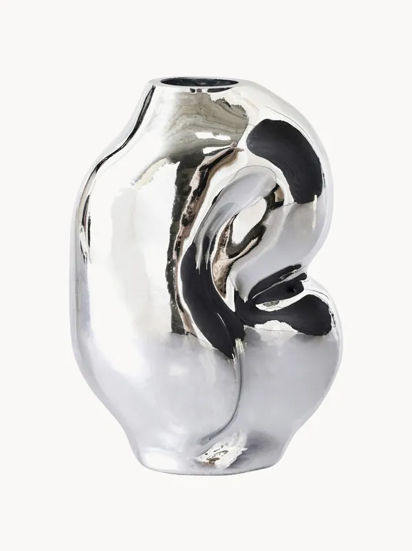 Jarrón de vidrio artesanal Gleam, 18 cm - HKLIVING