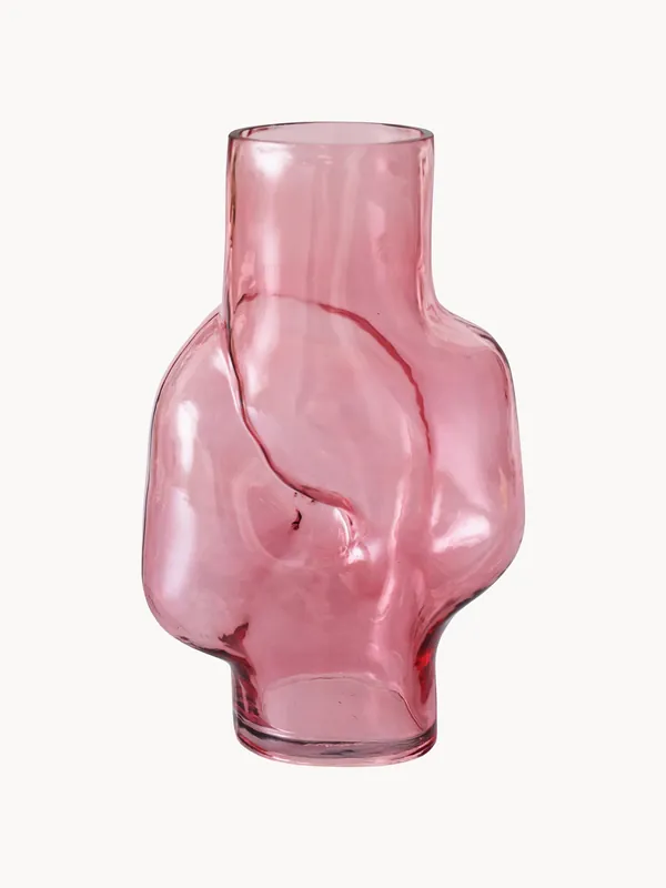 Jarrón artesanal de vidrio Gleam, 32 cm - HKLIVING