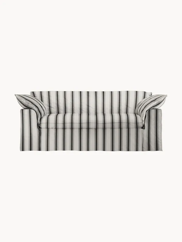 Sofá Nomad: 204 cm - Rocco, Chalkstripe (3 plazas)