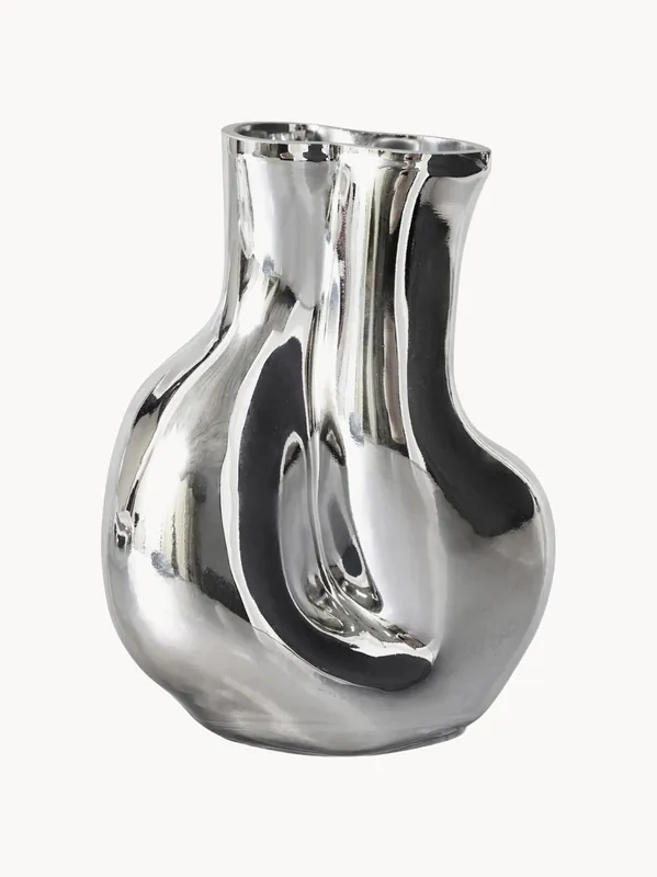 Jarrón de vidrio artesanal Gleam, 22 cm - HKLIVING