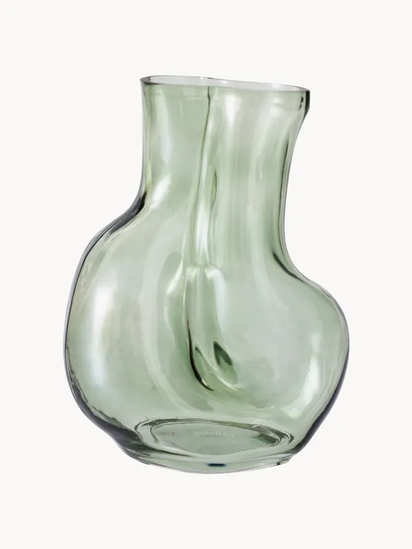 Jarrón de vidrio artesanal Gleam, 22 cm - HKLIVING