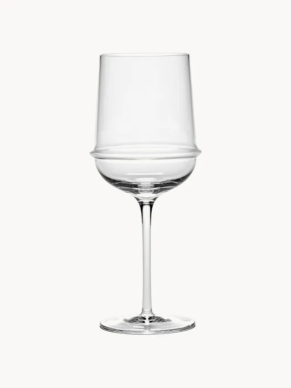Serax x Kelly Wearstler, copas de vino blanco sopladas Dune, set de 4