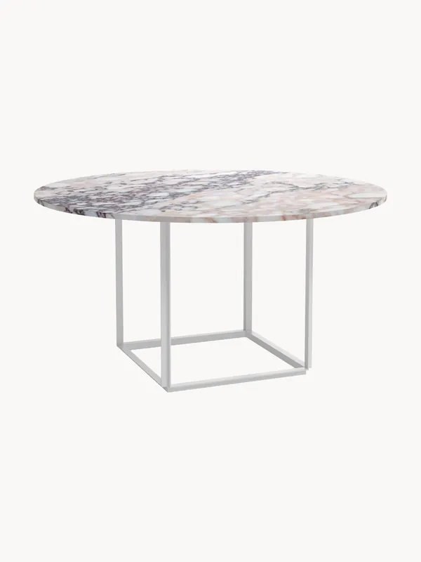 Mesa de comedor con tablero de mármol Florence, Ø 145 cm - New Works