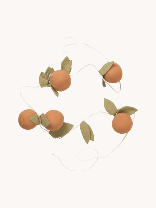 Guirnalda de algodón ecológico Oranges - Ferm Living Kids