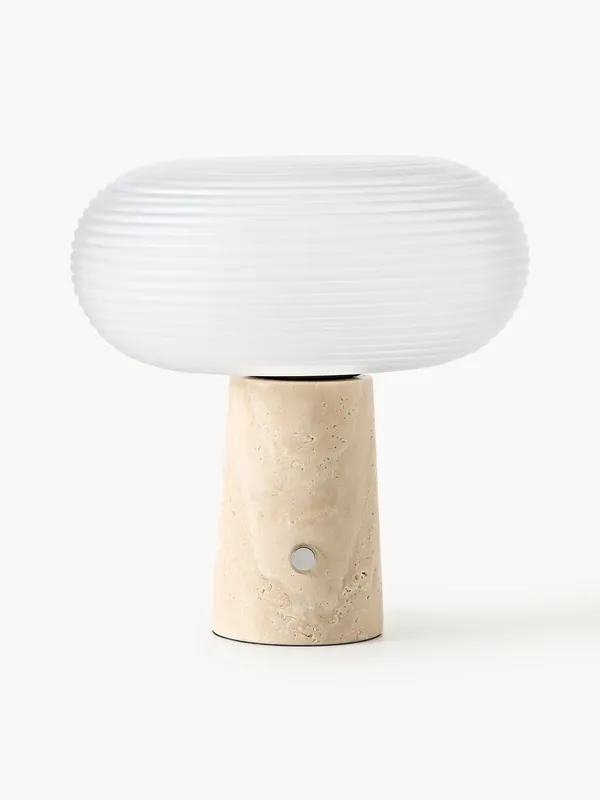 Lámpara de mesa LED regulable Mariella, portátil - Westwing Collection