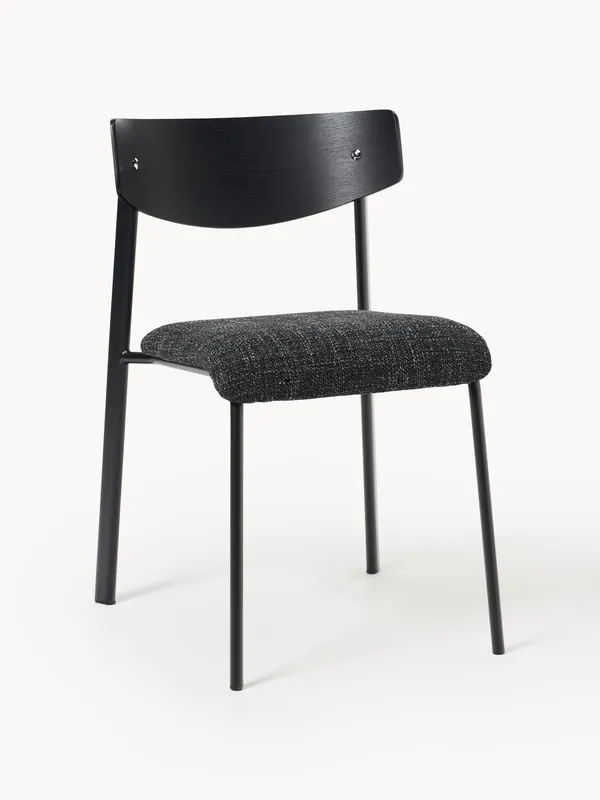 Silla tapizada de madera de roble Nadia - Westwing Collection