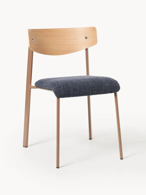 Silla tapizada de madera de roble Nadia - Westwing Collection