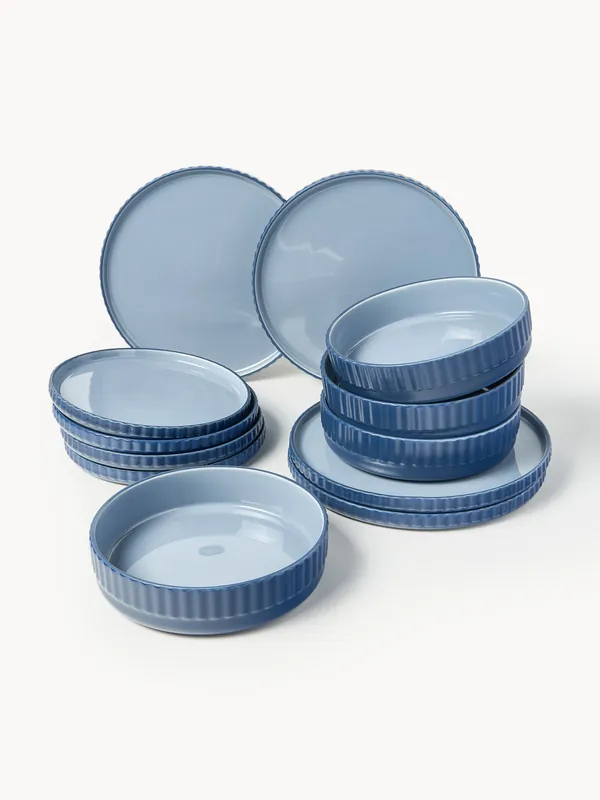 Vajilla Napari, 4 comensales, set de 12 - Westwing Collection