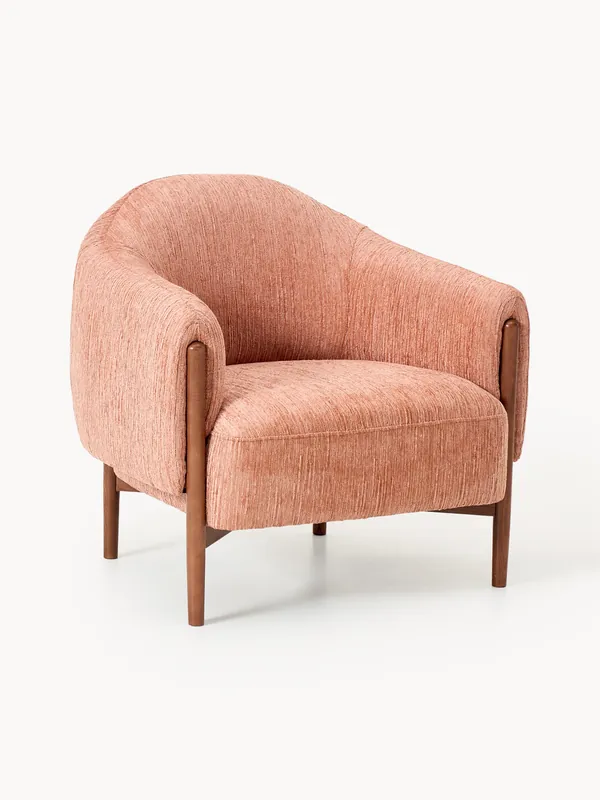 Butaca con patas de madera de fresno Theo - Westwing Collection