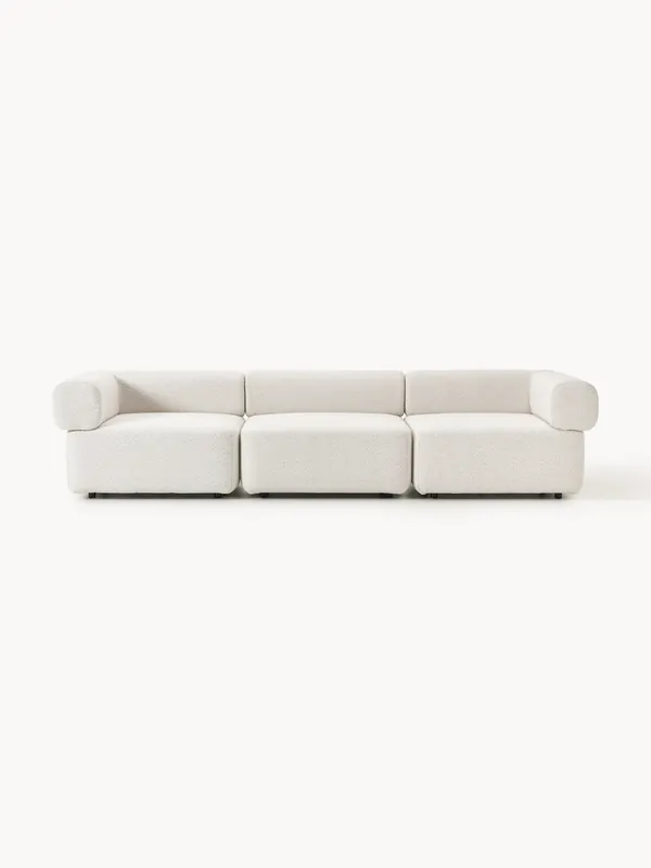 Sofá modular en tejido bouclé Anton (4 plazas) - Westwing Collection