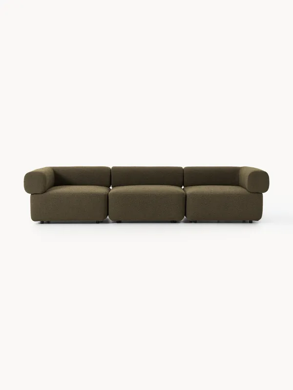 Sofá modular en tejido bouclé Anton (4 plazas) - Westwing Collection