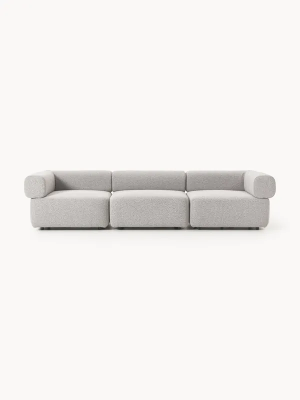 Sofá modular en tejido bouclé Anton (4 plazas) - Westwing Collection