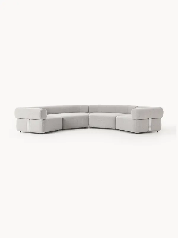 Sofá modular grande en tejido bouclé Anton - Westwing Collection