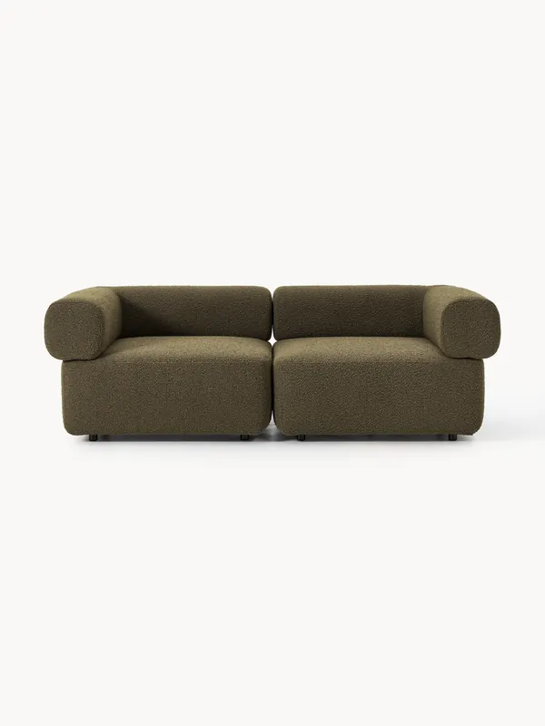 Sofá modular en tejido bouclé Anton (3 plazas) - Westwing Collection