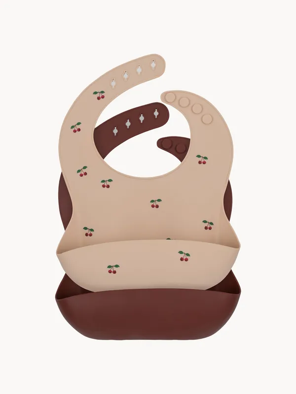 Baberos de silicona Bib, set de 2 - Konges Slojd