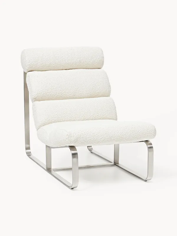 Sillón en tejido bouclé Pavlos - Westwing Collection