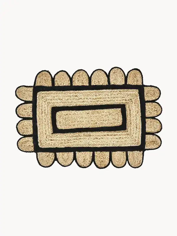 Felpudo artesanal de yute Denta - House Doctor