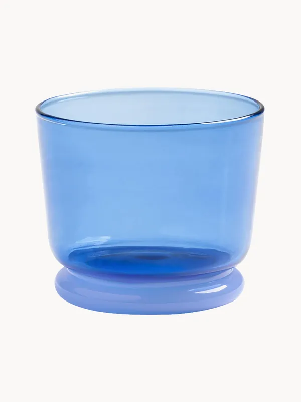 Vasos de agua artesanales de vidrio borosilicato Dew, set de 2 - &klevering